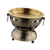 Maxbell Mini Hot Pot Traditional Chinese Hot Pot for Kitchen Countertop Home Camping S bronze