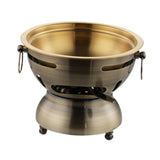 Maxbell Mini Hot Pot Traditional Chinese Hot Pot for Kitchen Countertop Home Camping M bronze