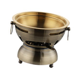 Maxbell Mini Hot Pot Traditional Chinese Hot Pot for Kitchen Countertop Home Camping M bronze