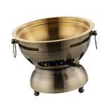 Maxbell Mini Hot Pot Traditional Chinese Hot Pot for Kitchen Countertop Home Camping M bronze