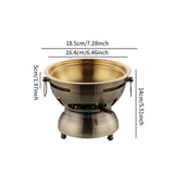 Maxbell Mini Hot Pot Traditional Chinese Hot Pot for Kitchen Countertop Home Camping M bronze