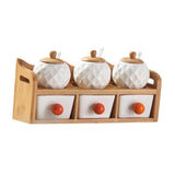 Maxbell Seasoning Box Chili and Sugar Container Seasoning Jar Tea Condiment Canisters