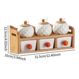 Maxbell Seasoning Box Chili and Sugar Container Seasoning Jar Tea Condiment Canisters