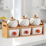 Maxbell Seasoning Box Chili and Sugar Container Seasoning Jar Tea Condiment Canisters