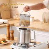Maxbell Deep Frying with Strainer Basket Use House Oil Filter Strainer