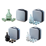 Maxbell Japanese Sake Set with Warmer Chinese Sake Set for Tea Party Home Restaurant green