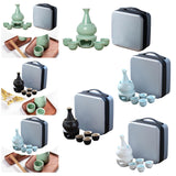 Maxbell Japanese Sake Set with Warmer Chinese Sake Set for Tea Party Home Restaurant green