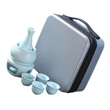 Maxbell Japanese Sake Set with Warmer Chinese Sake Set for Tea Party Home Restaurant light green