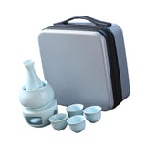 Maxbell Japanese Sake Set with Warmer Chinese Sake Set for Tea Party Home Restaurant light green