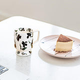 Maxbell Coffee Mug Floral Tea Cup Drinking Cup Drinking Cup for Espresso Coffee Milk black