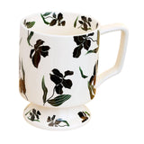 Maxbell Coffee Mug Floral Tea Cup Drinking Cup Drinking Cup for Espresso Coffee Milk black