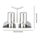 Maxbell 2x Stainless Steel Kitchen Utensil Seasoning Dispenser for Table BBQ Cooking