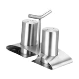 Maxbell 2x Stainless Steel Kitchen Utensil Seasoning Dispenser for Table BBQ Cooking
