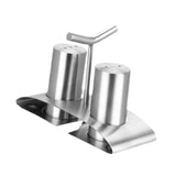 Maxbell 2x Stainless Steel Kitchen Utensil Seasoning Dispenser for Table BBQ Cooking