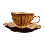 Maxbell Ceramic Coffee Mug with Saucer Set Creative Coffee Cup for Housewarming Gift