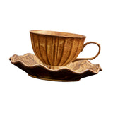 Maxbell Ceramic Coffee Mug with Saucer Set Creative Coffee Cup for Housewarming Gift
