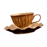 Maxbell Ceramic Coffee Mug with Saucer Set Creative Coffee Cup for Housewarming Gift
