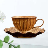 Maxbell Ceramic Coffee Mug with Saucer Set Creative Coffee Cup for Housewarming Gift