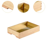 Maxbell Ice Serving Tray Cold Food Buffet Server Platter Wood for Hotels Buffet Home Rectangle S