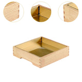 Maxbell Ice Serving Tray Cold Food Buffet Server Platter Wood for Hotels Buffet Home Square L