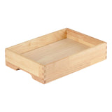 Maxbell Ice Serving Tray Wooden Ice Chilled Ice Platter for Home Wedding Celebration S Rectangle