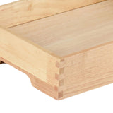 Maxbell Ice Serving Tray Wooden Ice Chilled Ice Platter for Home Wedding Celebration S Rectangle