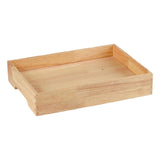 Maxbell Ice Serving Tray Wooden Ice Chilled Ice Platter for Home Wedding Celebration L Rectangle