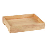 Maxbell Ice Serving Tray Wooden Ice Chilled Ice Platter for Home Wedding Celebration L Rectangle