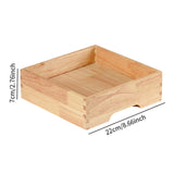 Maxbell Ice Serving Tray Wooden Ice Chilled Ice Platter for Home Wedding Celebration S Square