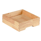 Maxbell Ice Serving Tray Wooden Ice Chilled Ice Platter for Home Wedding Celebration S Square