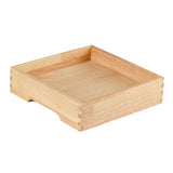 Maxbell Ice Serving Tray Wooden Ice Chilled Ice Platter for Home Wedding Celebration L Square