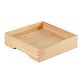 Maxbell Ice Serving Tray Wooden Ice Chilled Ice Platter for Home Wedding Celebration L Square