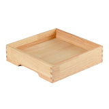 Maxbell Ice Serving Tray Wooden Ice Chilled Ice Platter for Home Wedding Celebration L Square
