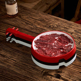 Maxbell Serving Plate Multipurpose Beef Plate Dinner Plate for Beef Meats Vegetables Red