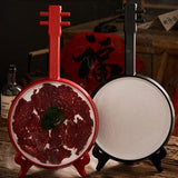 Maxbell Serving Plate Multipurpose Beef Plate Dinner Plate for Beef Meats Vegetables Red