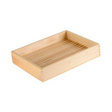 Maxbell Wood Serving Tray Rectangular Sashimi Tray for Hotels Wedding Buffet L