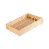 Maxbell Wood Serving Tray Rectangular Sashimi Tray for Hotels Wedding Buffet S