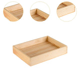 Maxbell Wood Serving Tray Rectangular Sashimi Tray for Hotels Wedding Buffet S