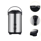 Maxbell Soup Pot Stainless Steel Insulated Barrel for Family Gatherings Home Coffee 4L