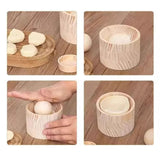 Maxbell Dumpling Press Tool Qingming Ball Skin Maker for Household Picnic Event