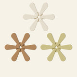 Maxbell 3 Pieces Tree Shape Trivets Set Coaster Nonslip for Pans Hot Pots Hot Dishes Round