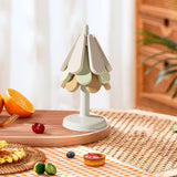 Maxbell 3 Pieces Tree Shape Trivets Set Coaster Nonslip for Pans Hot Pots Hot Dishes Round