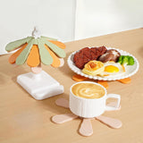 Maxbell Tree Coasters with Holder Foldable Hot Pot Holders for Hot Dishes Bowls Home
