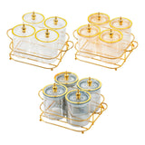 Maxbell Dried Fruit Tray Dustproof Sealed Container for Dining Room Home Living Room clear
