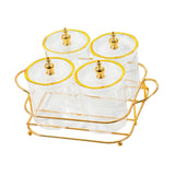 Maxbell Dried Fruit Tray Dustproof Sealed Container for Dining Room Home Living Room clear