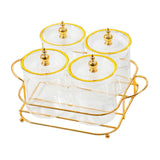 Maxbell Dried Fruit Tray Dustproof Sealed Container for Dining Room Home Living Room clear