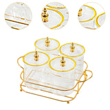 Maxbell Dried Fruit Tray Dustproof Sealed Container for Dining Room Home Living Room clear