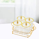 Maxbell Dried Fruit Tray Dustproof Sealed Container for Dining Room Home Living Room clear