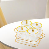 Maxbell Dried Fruit Tray Dustproof Sealed Container for Dining Room Home Living Room clear