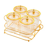 Maxbell Dried Fruit Tray Dustproof Sealed Container for Dining Room Home Living Room amber